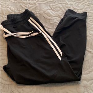 BuffBunny XL Black Striped Joggers